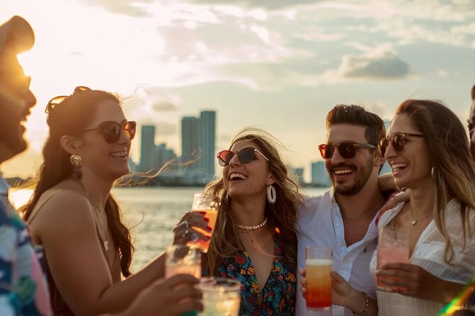 Sunset cocktail cruise Miami yacht